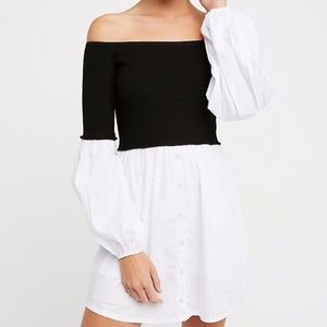 Free People Chunky Rib Sweater Mini Dress